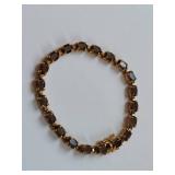 Gold Finish Sterling Silver Iolite Bracelet