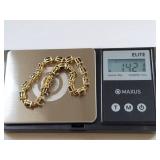 Gold Finish Sterling Silver Iolite Bracelet