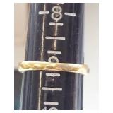 Sterling Silver Gold Vermeil Sapphire & Emerald Ring Size 9