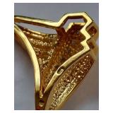 Sterling Silver and Diamond Brooch/Pendant