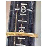 Citrine Ring Gold Plated 925 Silver 6.28g