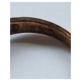 Sterling Silver Claddagh Ring, Green Stone