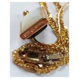 Gold Over Sterling Silver Reversible Jewelry Set