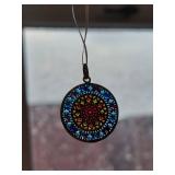 Plique-Ã -jour Enamel Pendant with Filigree Design