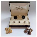 Vintage Swank & 14k Gold Plated Cufflinks Set