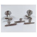Vintage Swank & 14k Gold Plated Cufflinks Set