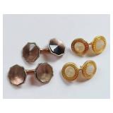 Vintage Swank & 14k Gold Plated Cufflinks Set