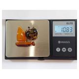 Amber Jewelry Collection: Pendant, Ring, Brooch