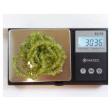 Peridot Gemstone Bead Necklace - Natural Green Crystals