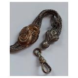 Vintage Jewelry Lot: Fob, Bracelet, 1883 Cufflinks