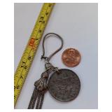 Vintage Jewelry Lot: Fob, Bracelet, 1883 Cufflinks