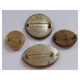 Vintage Micromosaic Brooch Lot - Collectible Jewelry