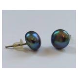 Elegant Black Pearl Jewelry Set