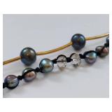 Elegant Black Pearl Jewelry Set