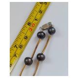 Elegant Black Pearl Jewelry Set