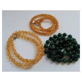 Gemstone Bracelet and Necklace Assortment Lot - Lapis, Sterling, Amethyst