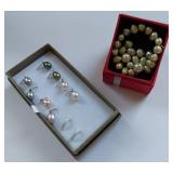 Assorted Cultured Pearl Bracelet and Earring Set