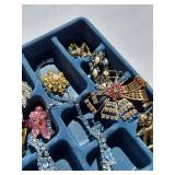 Vintage Rhinestone Jewelry Collection - Signed, Marks include Gold Filled