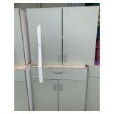 cabinets one top and one base