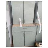 cabinets one top and one base