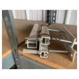 Jumper cables, vise, paint gun, misc