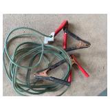 Jumper cables, vise, paint gun, misc