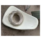 Shop light, mower chair, electric wire