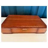 Vintage Silver Plated Flatware Set with Wooden Case