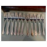 1847 Rogers Bros. Silverware Set with Wooden Case