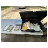 Large Stamp Collection with Albums and Briefcase