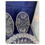 Elegant Set of 4 Crystal Cut Glassware Pieces