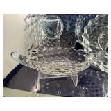 Set of 5 Elegant Crystal Serving Dishes with Intricate Patterns