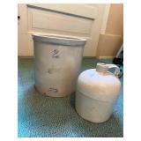 Set of Vintage Red Wing Pottery Stoneware Crock and Jug