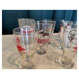 Collection of 13 Assorted Brewery and Sports Logo Pint Glasses