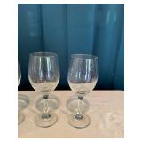 Set of 9 Assorted Wine Glasses Including Event Mementos