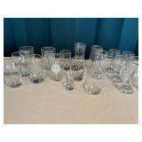Collection of 20 Assorted Beer and Wine Glasses