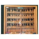 Ryobi 24-Piece Router Bit Set in Wooden Case