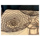 Set of 5 Decorative Wrought Iron Baskets and Wall Decor Pieces
