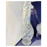 Set of 3 Decorative Crystal Decanters with Elegant Patterns