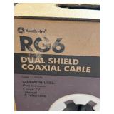 Southwire RG6 Dual Shield Coaxial Cable 500 ft 18 AWG Black