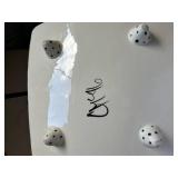 Set of 4 Colorful Art Glass Plates with Stand