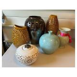 Collection of 6 Decorative Containers with Diverse Designs