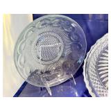 Set of 4 Crystal Glassware Pieces - 2 Serving Bowls and 2 Creamers