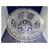 Elegant Cut Crystal Bowl with Intricate Floral Design