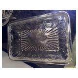 Set of 3 Cut Glass Serving Bowls