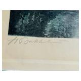 Pair of E. Harrison Compton Watercolor Prints with Mountain Scenes