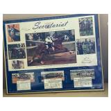 Framed Secretariat 25th Anniversary Signed Photo Collage