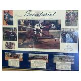 Framed Secretariat 25th Anniversary Signed Photo Collage