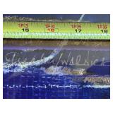 Pair of Abstract Framed Wall Art with Vibrant Hues