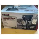 Central Machinery 8-Inch Bench Drill Press with Worklight and 5 Speeds